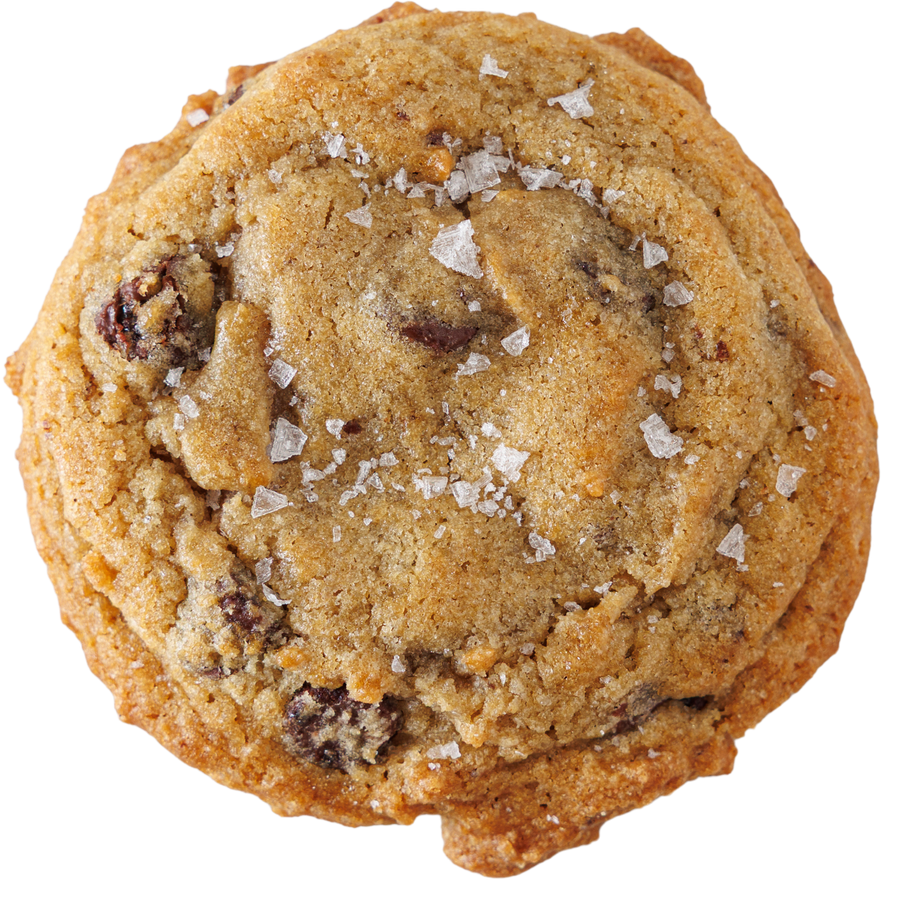 A Kurty's sea salt chocolate chip cookie